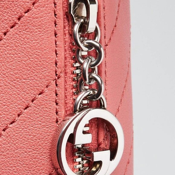 Gucci Pink Leather Blondie Mini Barrel Bag - Picture 6 of 11